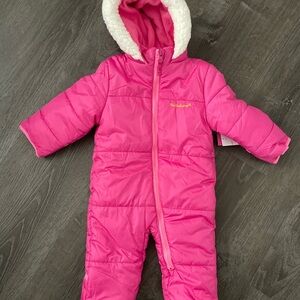 Pink Platinum Fuchsia Snowsuit Baby 6-9 months NWT